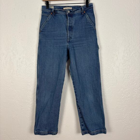 Levi's Premium Ribcage Straight Utility Carpenter Jeans Size 30 - Picture 3 of 7
